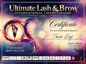 Ultimate Lash & Brow rahvusvaheline võistlus – Soome